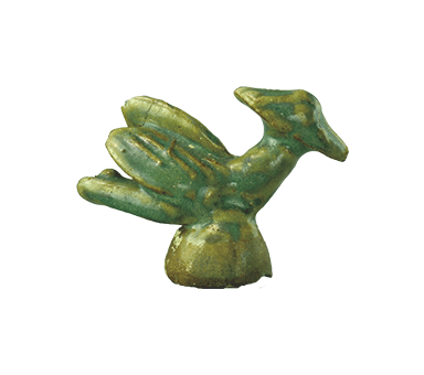 宋代绿釉瓷鸟